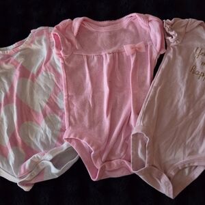 Pink Baby Onesies Set